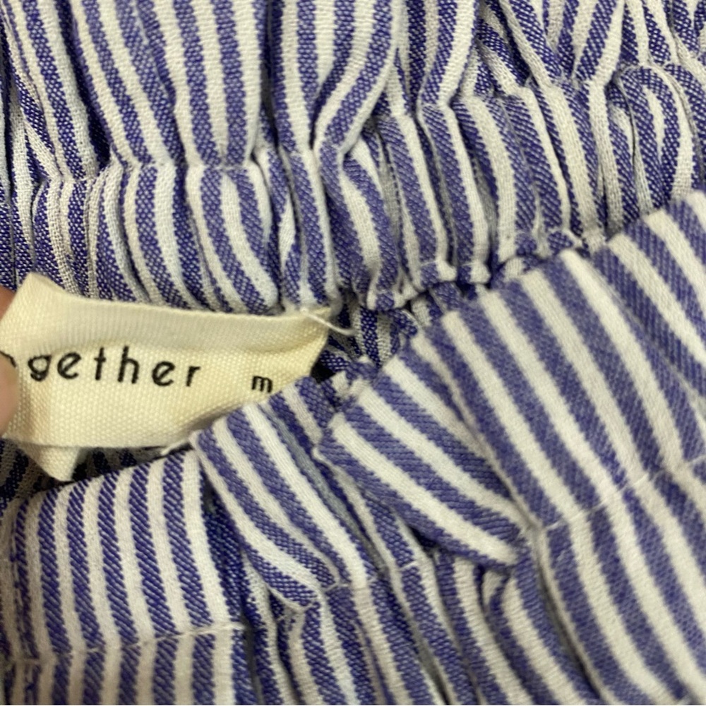 Striped Off-Shoulder Women's Top - Picture 3 of 5